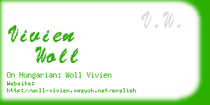 vivien woll business card